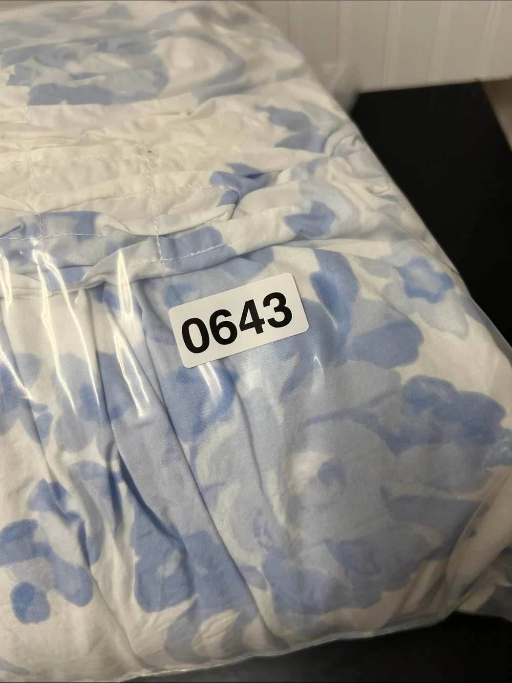Pottery Barn Teen LoveShackFancy smocked damask quilt blue and sham